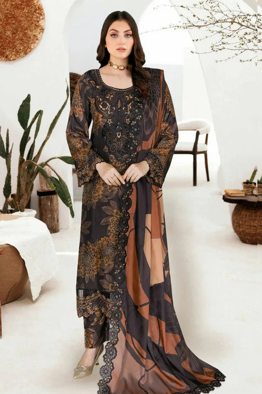 Ramsha - Riwaj Premium Rawsilk Collection Vol 6 - J-608 - Unstitched