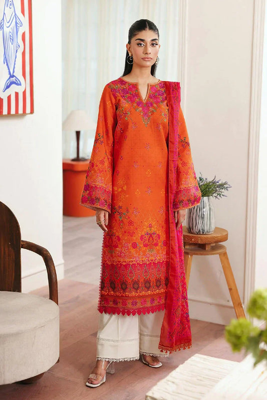 Rajbari - Nissa Summer Floral Symphony Collection - Design 10 - Unstitched