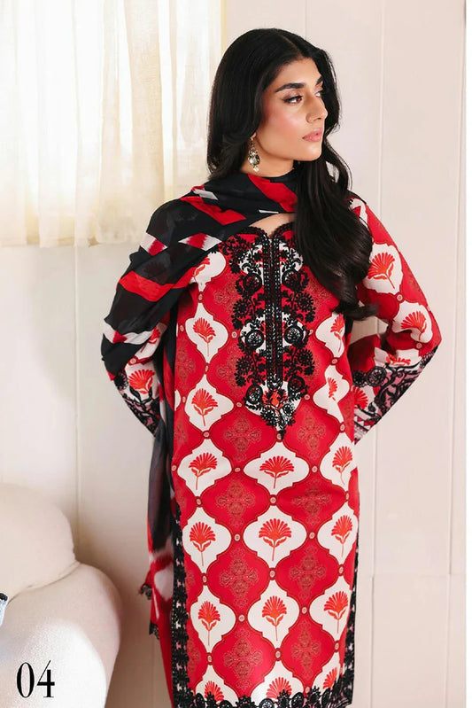 Rajbari - Nissa Summer Floral Symphony Collection - Design 04 - Unstitched