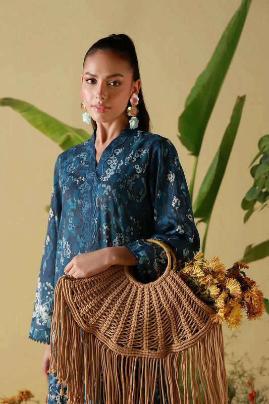 Sahar - Mirha Printed Lawn Collection - SS1-26-26-Twilight Botanica - Unstitched