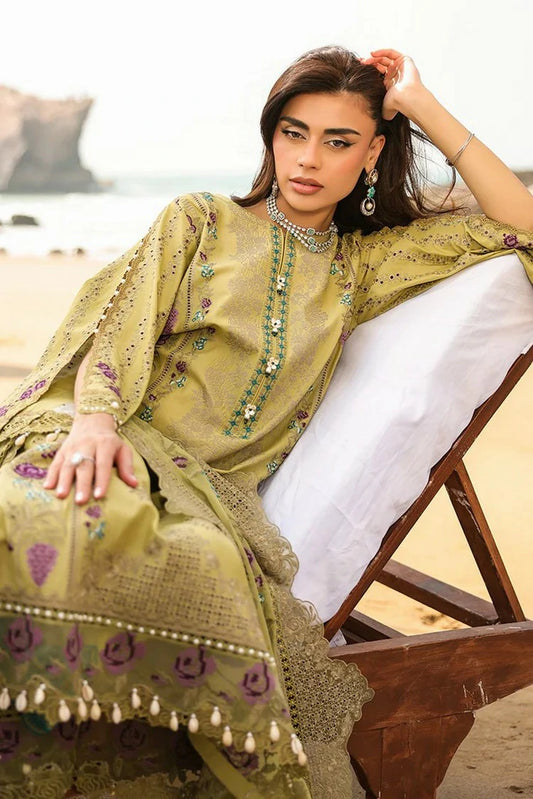 Imrozia - Hania Luxury Lawn Collection - SL-102 Anaya - Unstitched