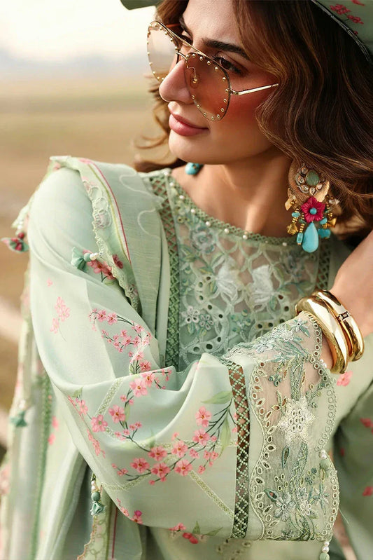 Sardinia - Festive Lawn - 1603-A WILLOW - Unstitched