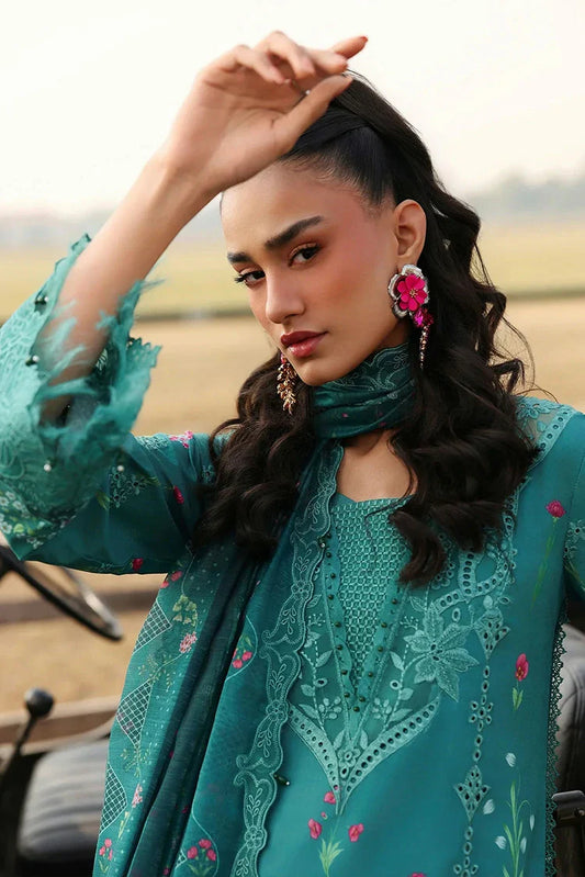 Sardinia - Festive Lawn - 1606-A TEALWOOD - Unstitched