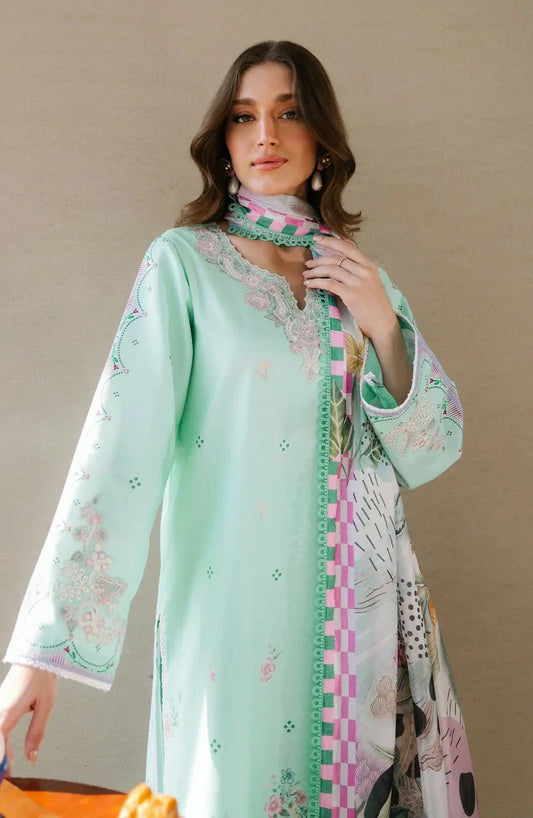 Seran - Afsanah Lawn Vol 1 - 14-ELAYA - Unstitched