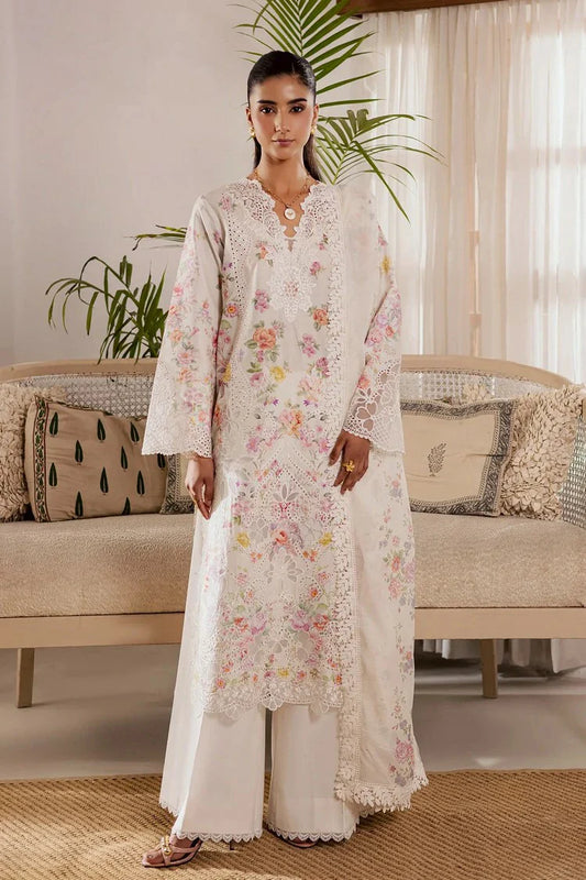 Rajbari - Selene Festive Lawn - Aura-08 - Unstitched