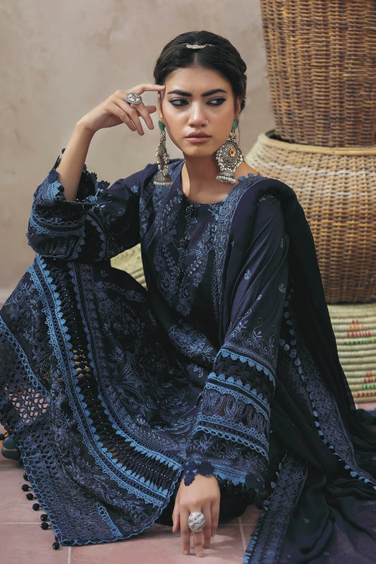 House of Nawab - Zora Luxury Lawn Vol 2 - 10-SEREN - Unstitched