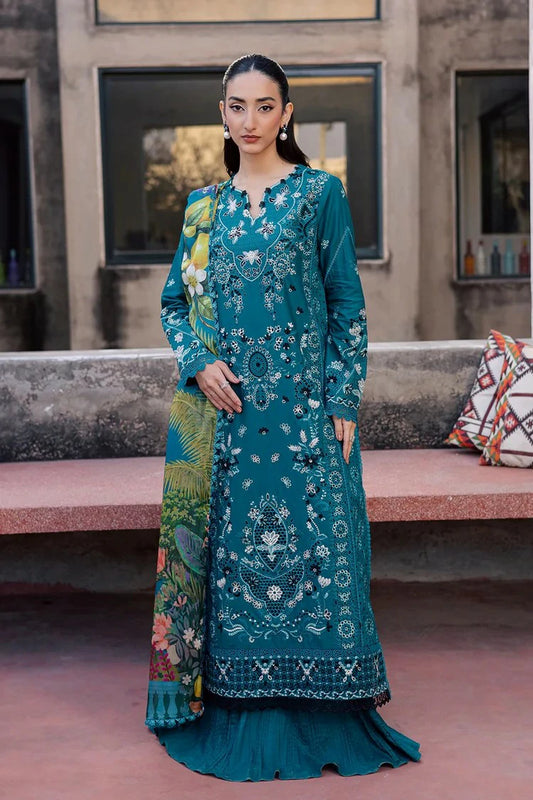 Zarposh - Celia Luxury Lawn - 01-AZUREA - Unstitched