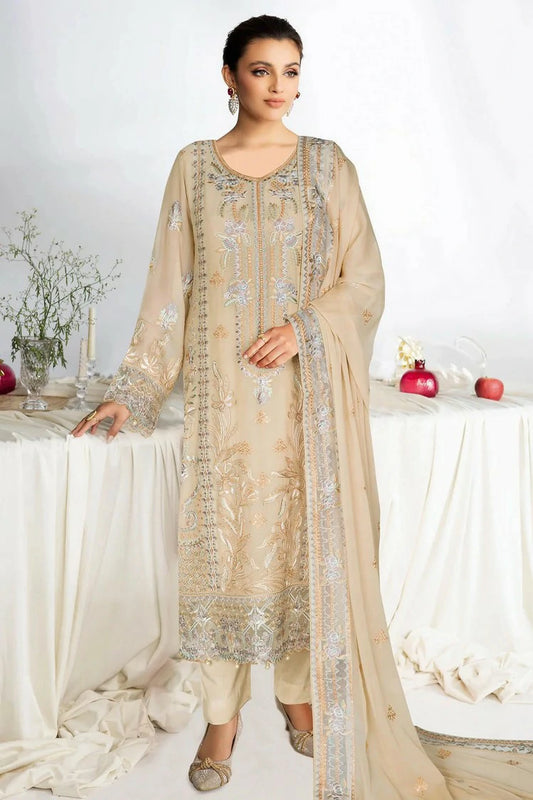 Ramsha - Sangeet Embroidered Chiffon Collection Vol 4 - B-402 - Unstitched