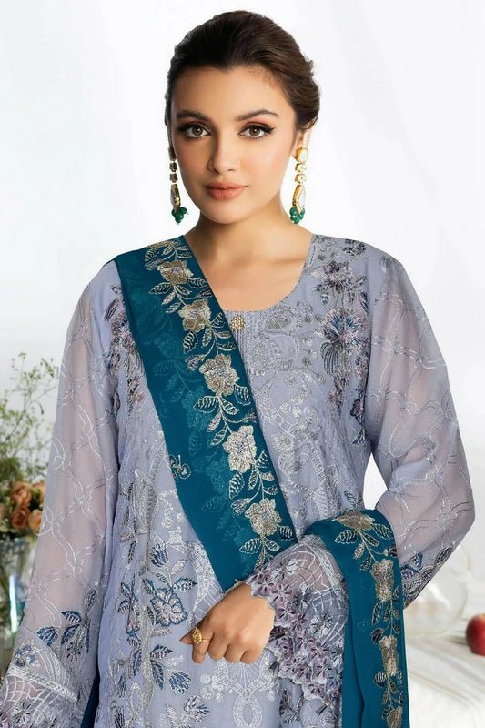 Ramsha - Sangeet Embroidered Chiffon Collection Vol 4 - B-404 - Unstitched