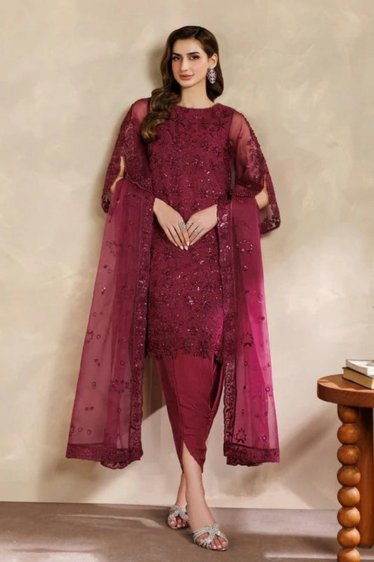 Zarif - Zayrah Formals - ZYR-SURKH-01 - Unstitched