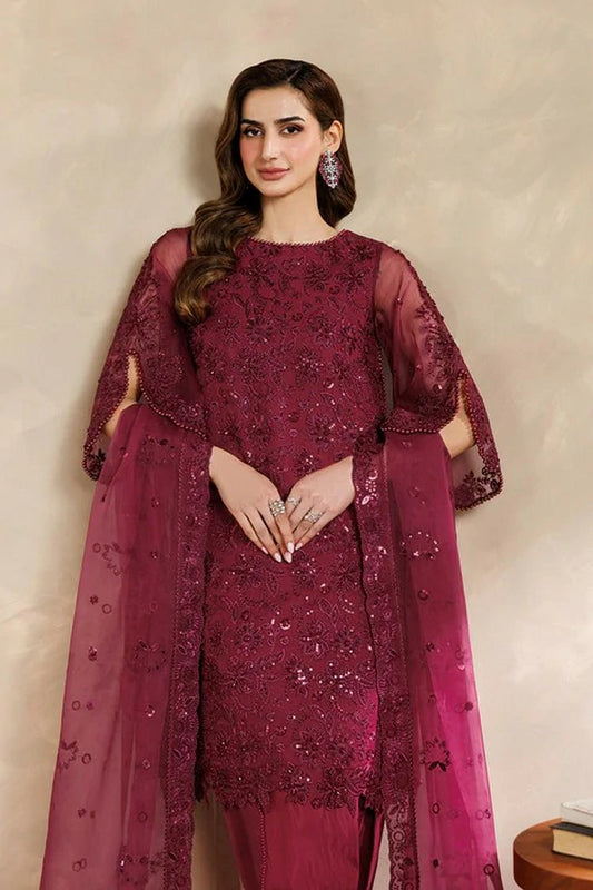 Zarif - Zayrah Formals - ZYR-SURKH-01 - Unstitched