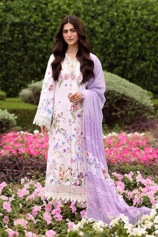 Sardinia - Embroidered Lawn Eid Edit - 01-LAVENDER CLOUDS - Unstitched