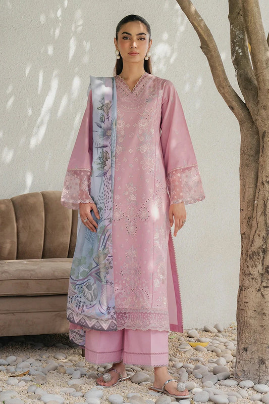 Seran - Eclat Premium Lux Lawn - 01-Celiane - Unstitched