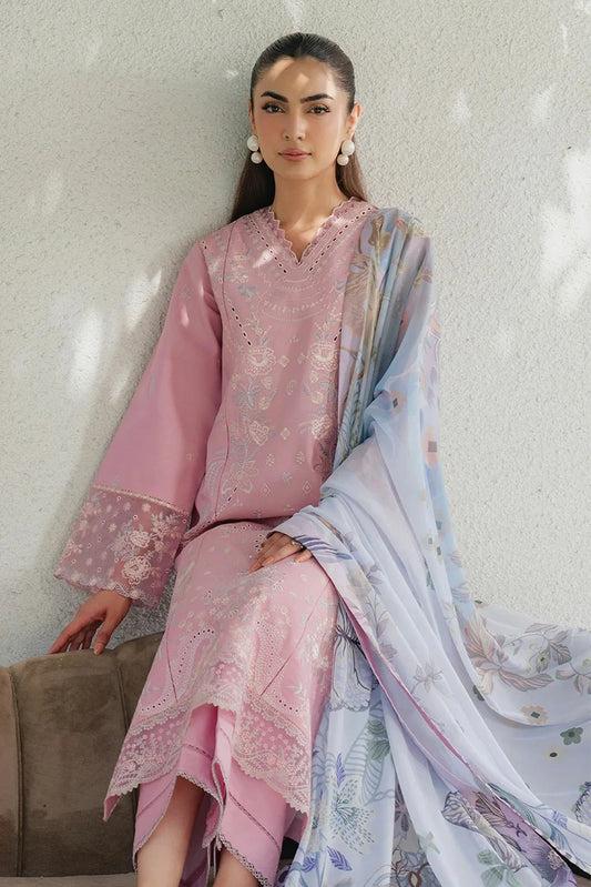 Seran - Eclat Premium Lux Lawn - 01-Celiane - Unstitched