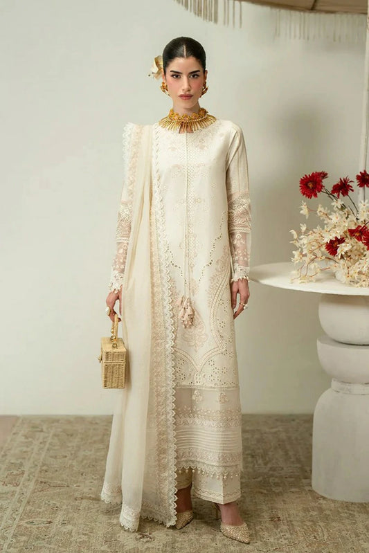 Zariya - Zaira Blooming Flower Lawn Collection - ORSA-ZB6S105 - Unstitched