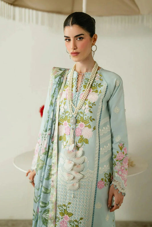 Zariya - Zaira Blooming Flower Lawn Collection - IDALIA-ZB6S107 - Unstitched