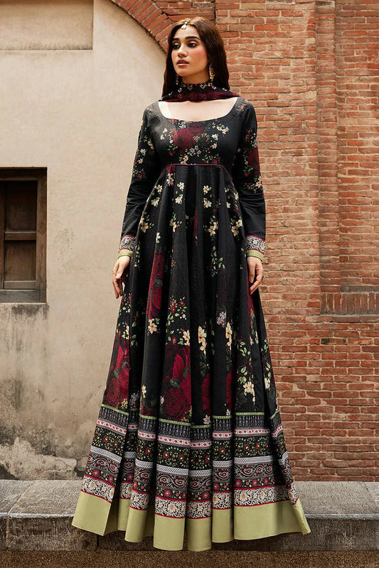 Shagna - Ek Dopahar Traditional Peshwaz Spring Summer - SP-106 (KALI RAAT) - Unstitched