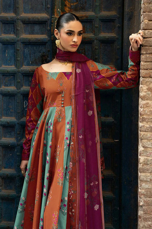 Shagna - Ek Dopahar Traditional Peshwaz Spring Summer - SP-107 (RANG) - Unstitched