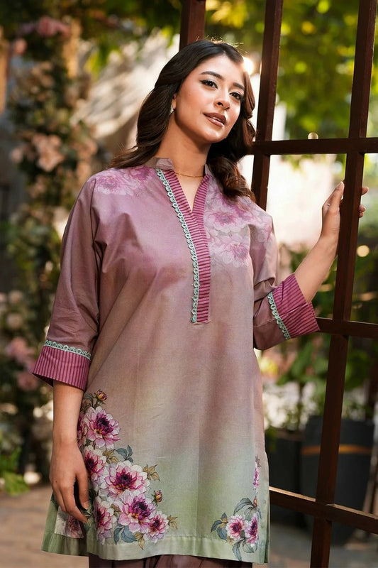 Mariam Aziz - Mahgul Printed Lawn Collection - F-4-012 Zimal - Unstitched