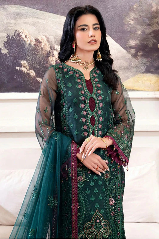 Azu - Zewar Embroidered Organza Collection - 03-Mehak - Unstitched
