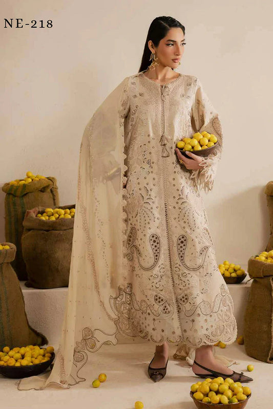 Nureh - Exclusive Luxury Lawn Karandi Collection Vol 1 - NE-218 - Unstitched