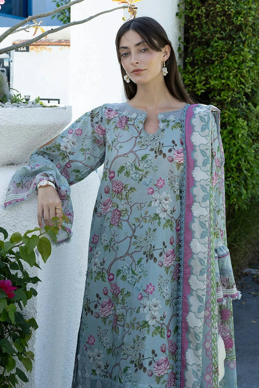 Elaf - Santorini Prints Collection - EPN-8A Eirini Bloom - Unstitched