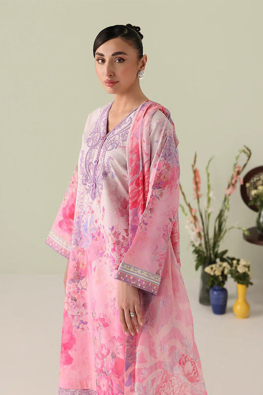 Roheenaz - Rosette Lawn Collection - 2A-Petal Whispers - Unstitched