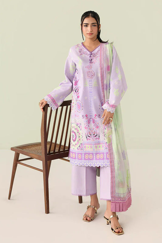 Roheenaz - Rosette Lawn Collection - 3A-Azure Days - Unstitched