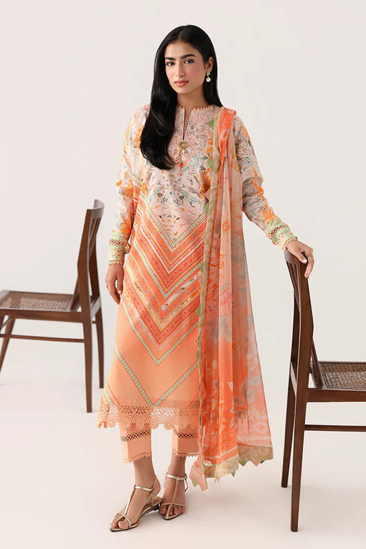 Roheenaz - Rosette Lawn Collection - 7A-Whispering Wind - Unstitched