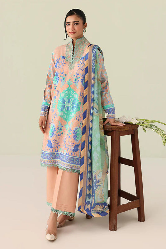 Roheenaz - Rosette Lawn Collection - 8B-Weave Of Light - Unstitched