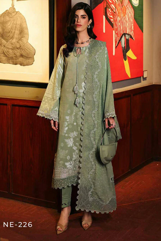 Nureh - Maya Embroidered Lawn Jacquard Collection Vol 1 - NE-226 - Unstitched