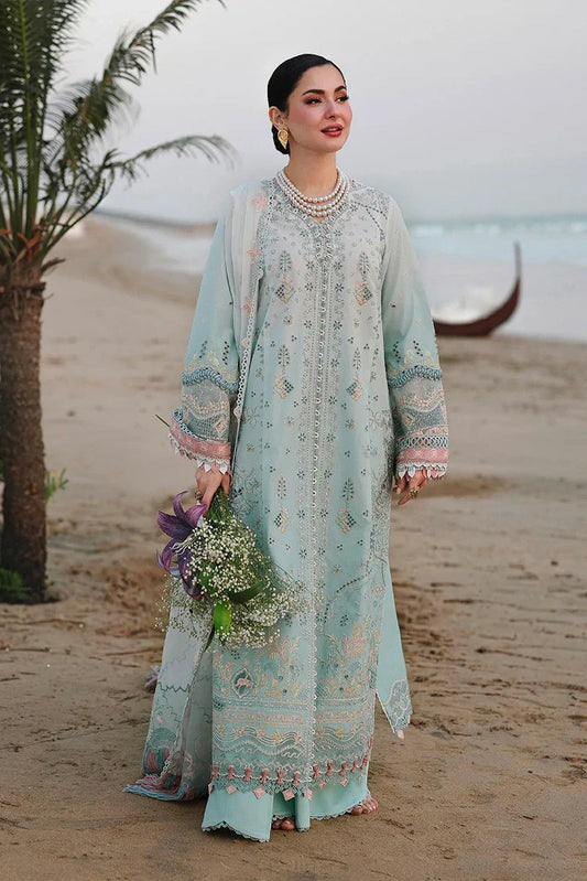 Qalamkar - Sahil Luxury Lawn Collection - SA-05 Ayra - Unstitched