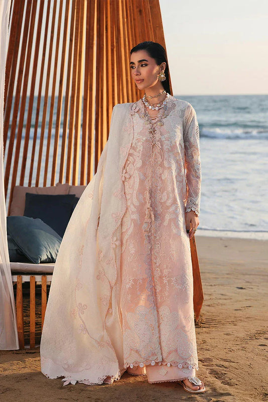 Qalamkar - Sahil Luxury Lawn Collection - SA-06 Mahur - Unstitched