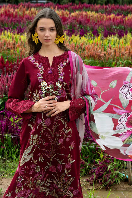 Mushq - Hemline The Secret Garden - 4B-Aurora Petals - Unstitched