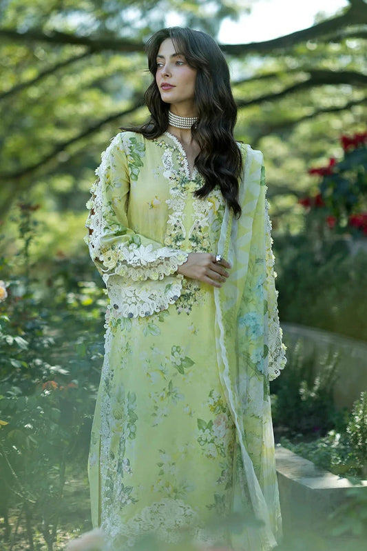 Elaf - Signature Florals Whispers Collection - ESA-7A IVORY SEASON - Unstitched
