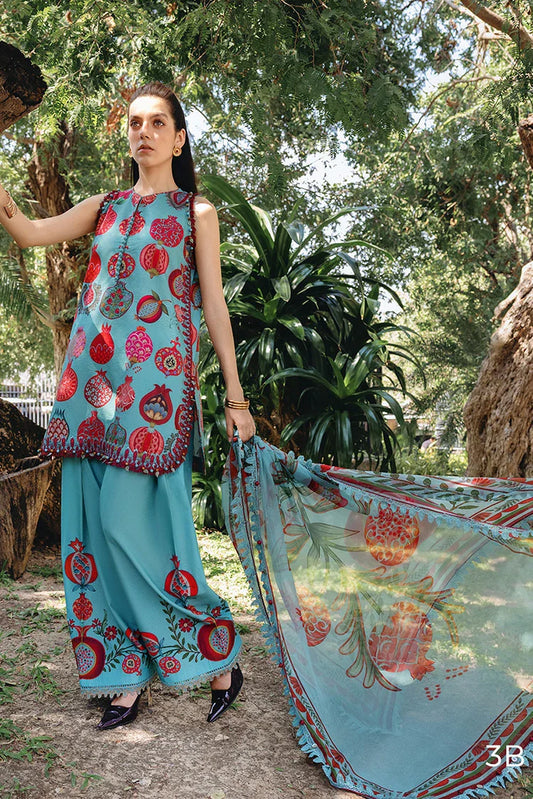 Maria B - Safari Scape M Prints Summer Collection - Design-3B - Unstitched