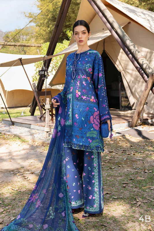 Maria B - Safari Scape M Prints Summer Collection - Design-4B - Unstitched