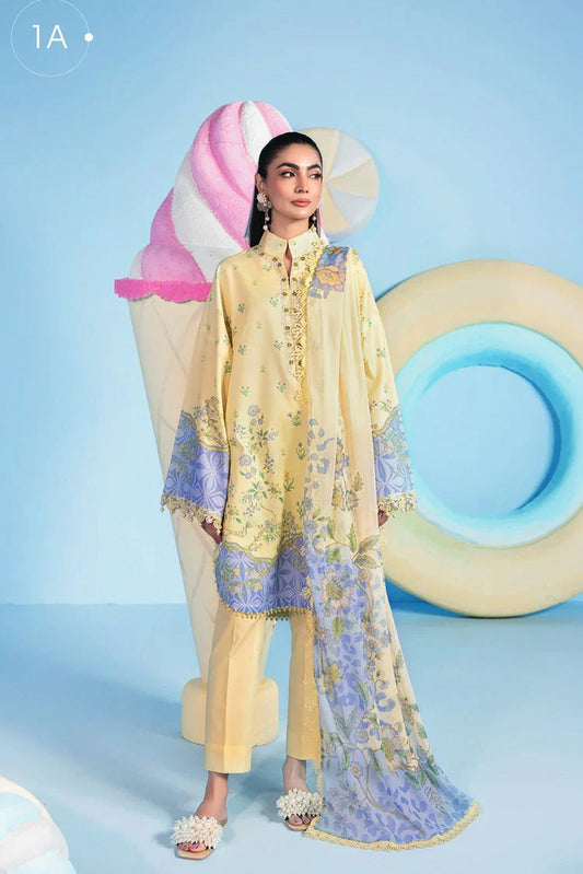 Maria B - M Basics Spring Summer Edition Vol 1 - Design-1A - Unstitched