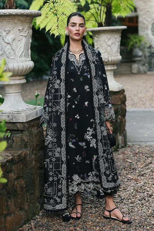 Qalamkar - Qline Lawn Drop 1 - RP-07 OBSIDIAN - Unstitched
