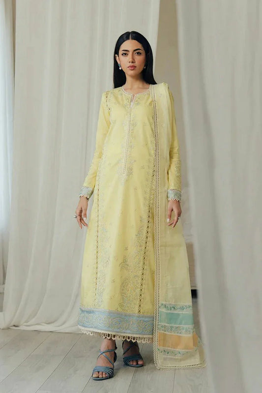 Afrozeh - Daybreak Summer Lawn Collection - 1146-Dayglow - Unstitched