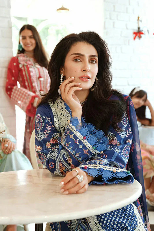 Mushq - A Moi Held by Love Luxury Lawn - 05U-Moonlit Dreams - Unstitched