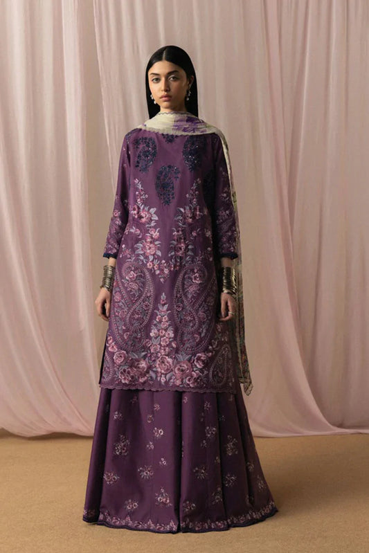 Zara Shahjahan - Satori Lawn Collection - SUMIRE-D2 - Unstitched