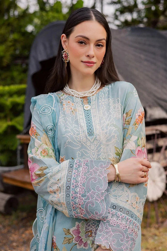 Nureh - Gardenia Embroidered and Printed Lawn Collection Vol 1 - NSG-209 - Unstitched