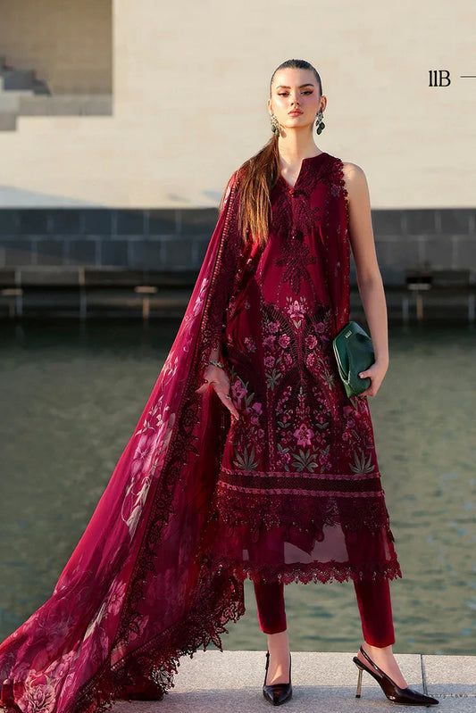 Maria B - Timeless Elegance Luxury Lawn - Design-11B - Unstitched
