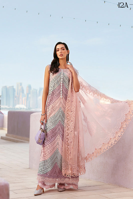 Maria B - Timeless Elegance Luxury Lawn - Design-12B - Unstitched