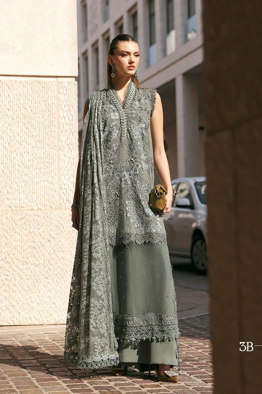 Maria B - Timeless Elegance Luxury Lawn - Design-3B - Unstitched