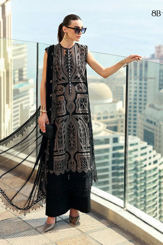 Maria B - Timeless Elegance Luxury Lawn - Design-8B - Unstitched