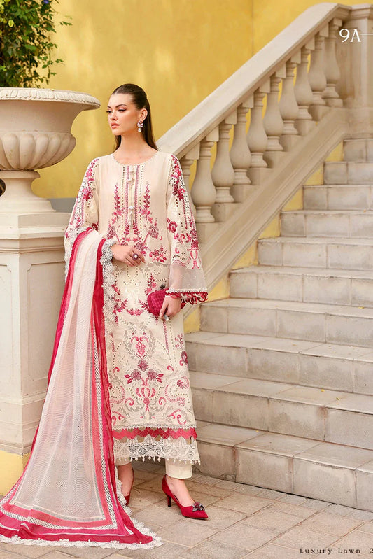 Maria B - Timeless Elegance Luxury Lawn - Design-9A - Unstitched