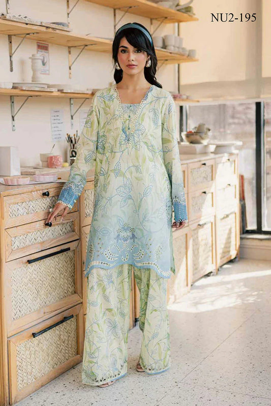 Nureh - Ballerina Embroidered Chikankari 2 Piece Collection Vol 1 - NU2-195 - Unstitched