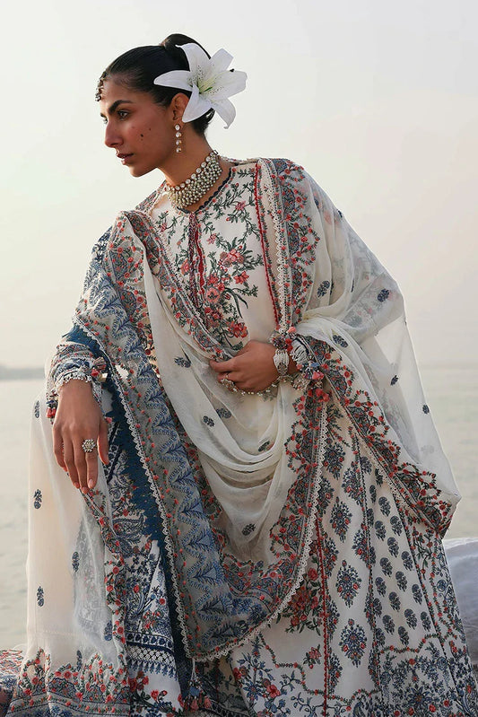 Hussain Rehar - Kala Bagh Luxury Lawn Eid Edit - D-17-Yuki - Unstitched